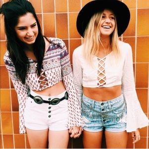 NWT LF One Way White Top